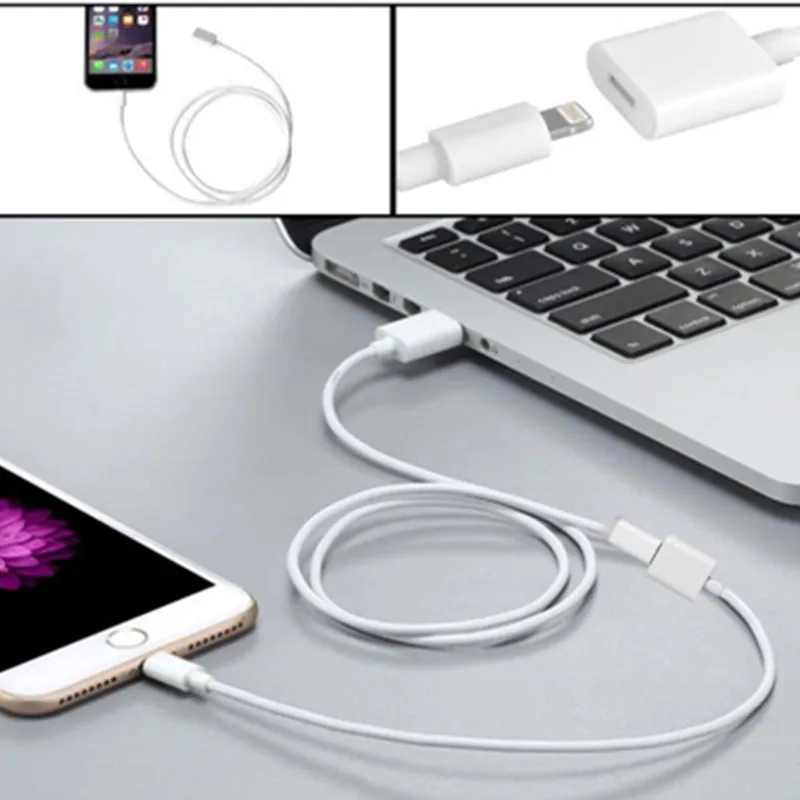

For Apple Lightning Extension Cable 8pin Female To Male Adapter for Ipad Pro IPhone Xs Max Xr Xs X 8 7 6 5 AV Digital Audio Otg