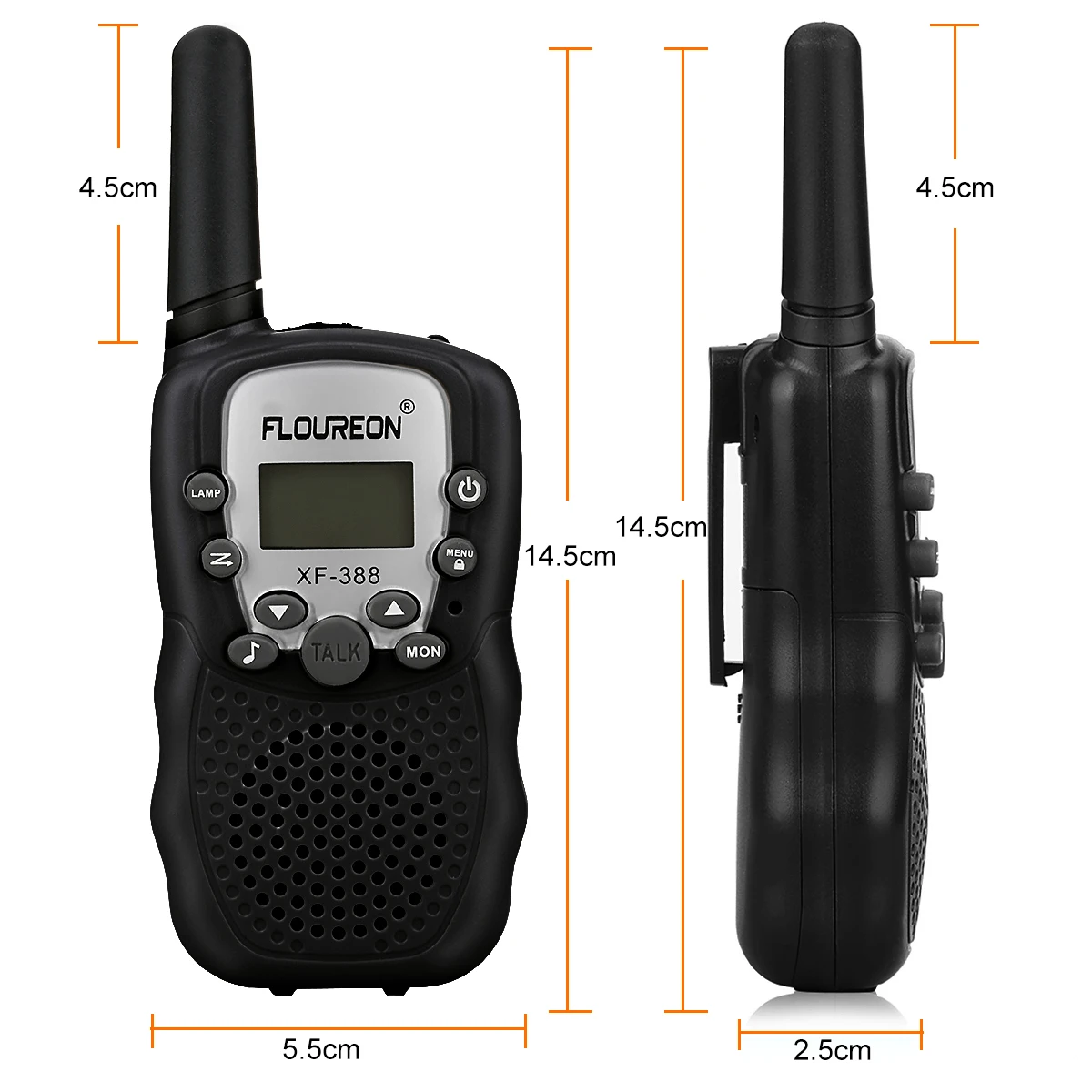 FLOUREON рации детские игрушки UHF400-470MHz двухсторонний радиоприемопередатчик 8 каналов PMR система портативная детская рация