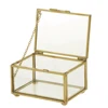LUDA Geometric Glass Style Jewelry Box Table Container For Displaying Jewelry Keepsakes Home Decoration Plants Container Ewelr 1