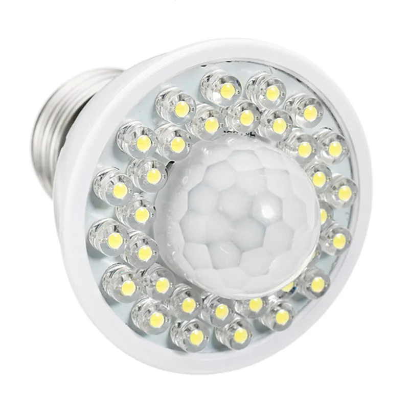 CLAITE B22 E27 LED PIR датчик движения лампа 2 Вт 32 Авто контроль инфракрасная Внутреннее
