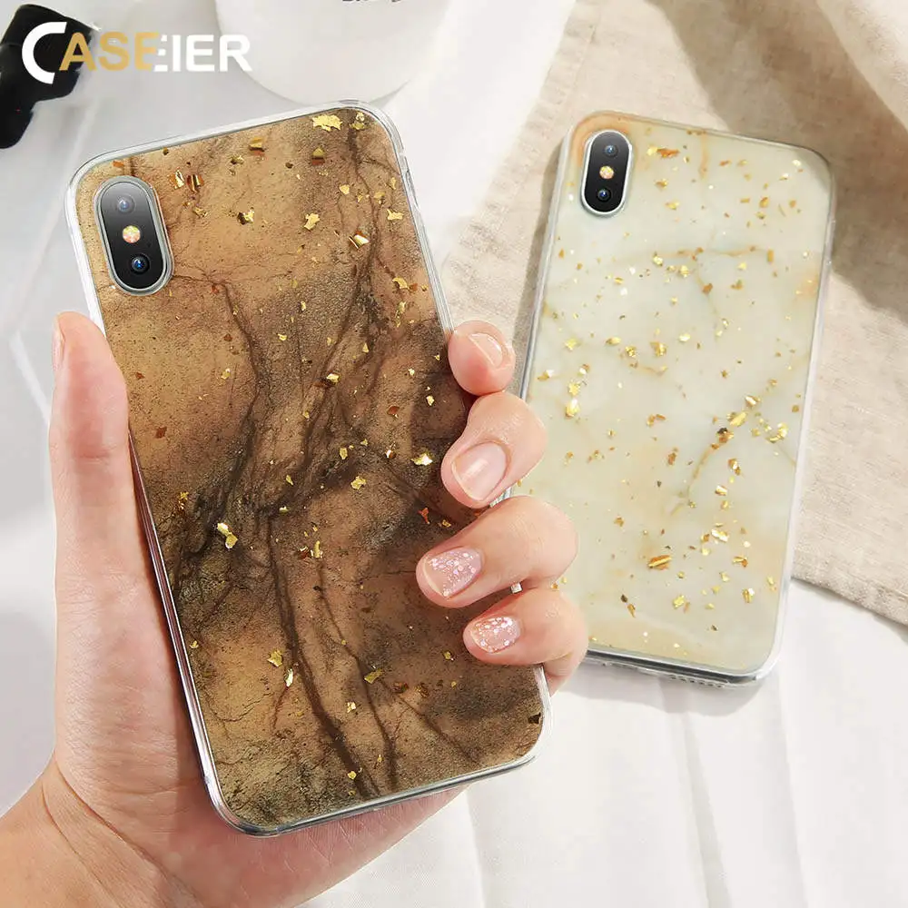 

CASEIER Luxury Case For iPhone XR XS MAX X Ultra Soft TPU Case For iPhone 7 Plus 8 Plus 6 6s XR XS 10 Back Cover Capinha Couqe
