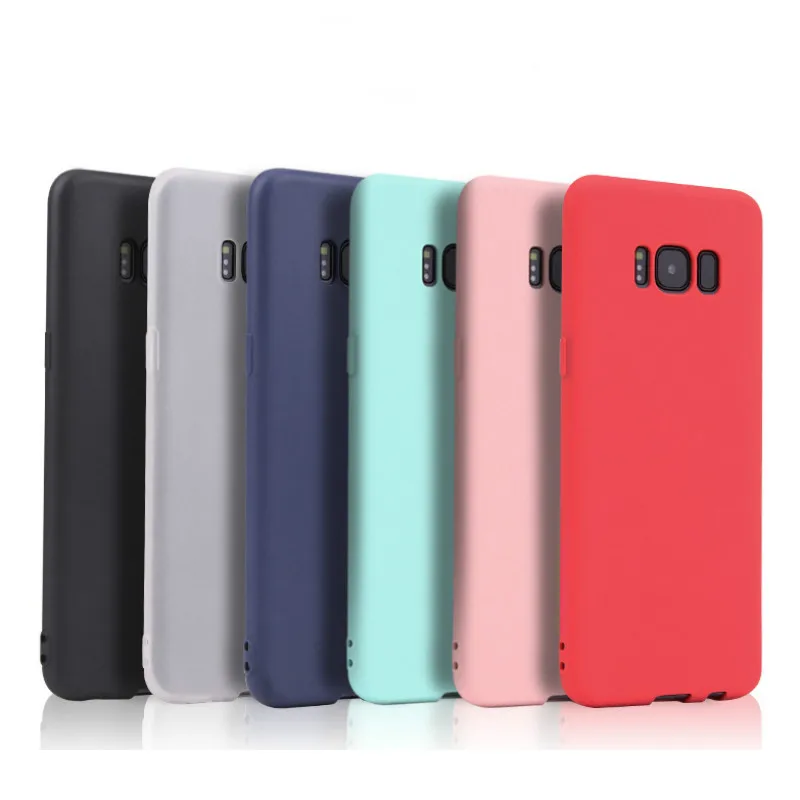Ultra-thin Candy Color Case For Samsung Galaxy S8 S9 A6 A8 Plus J4 J6 2018 S6 S7 Edge A3 A5 A7 J3 J5 J7 2017 Silicone Soft |