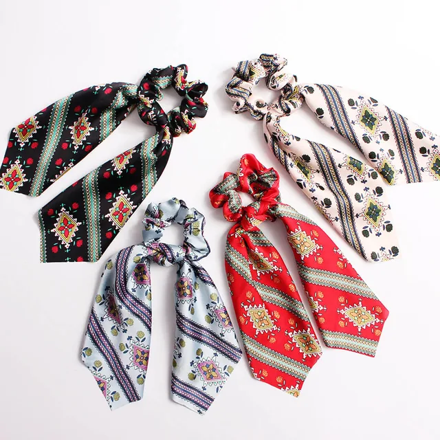 Cintas elásticas para el pelo para mujer, lazo con estampado Floral bohemio, pañuelo para el pelo de viaje, lazos de cuerda, accesorios para el cabello de goma, regalos para niñas Cintas elásticas para el pelo para mujer, lazo con estampado Floral bohemio, pañuelo para el pelo de viaje, lazos de cuerda, accesorios para el cabello de goma, regalos para niñas