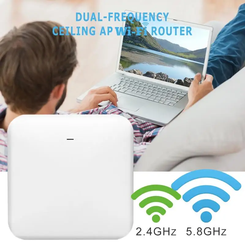 

Business Wireless AP Router 600M Wireless Wi-Fi Access Point Double - Frequency Ceiling AP 2.4G 5.8G 802.11ac