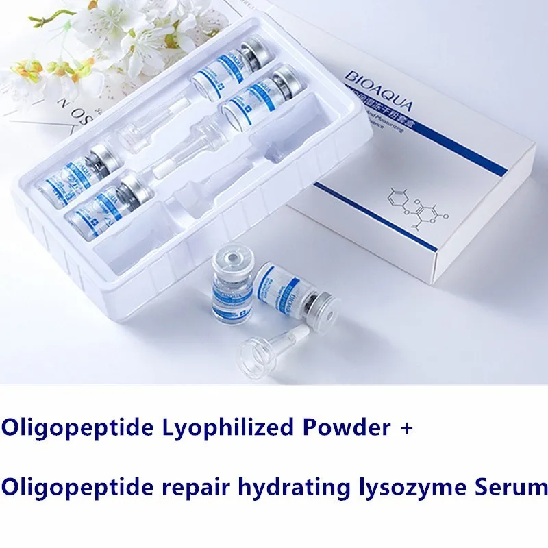 

BIOAQUA Oligopeptide Lyophilized Powder + repair hydrating lysozyme Serum Repairing Treatment Skin moisturizing Care Cream