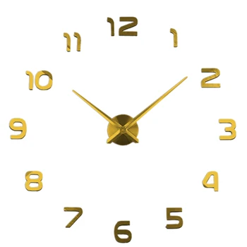 

Timelike New Real Special Watch Quartz Wall Clocks 3D Acrylic Clock Design Luxury Large Decorative Clocks Stickers