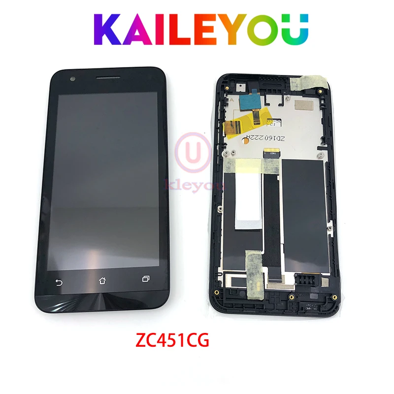 

4.5'' For Asus Zenfone C ZC451CG Z007 LCD Display Touch Screen Digitizer Full ForZC451CG Black Assembly/Frame