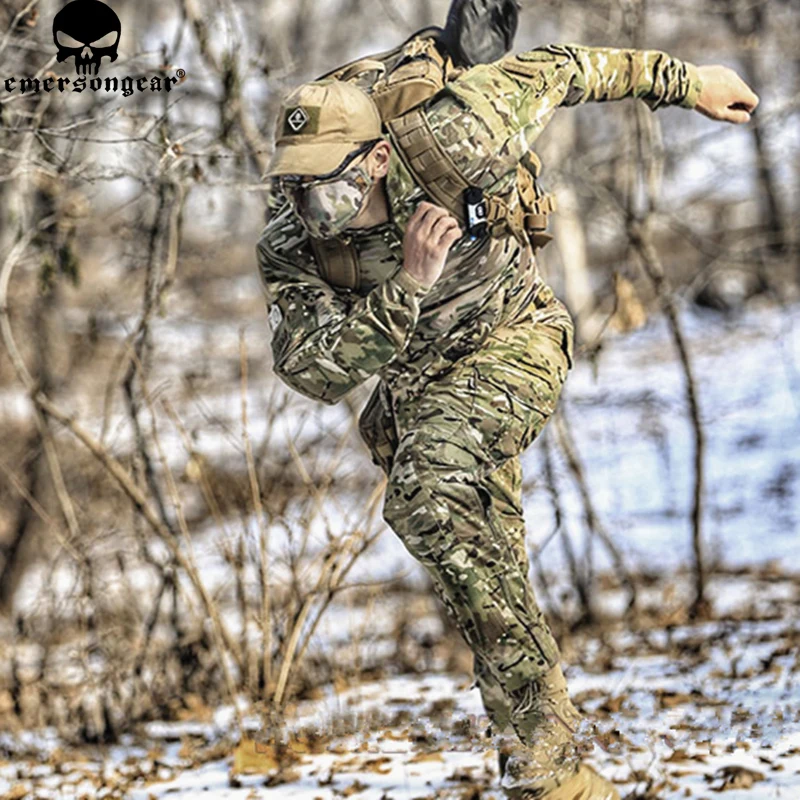 EmersonGear Всепогодная Боевая полевая униформа тактическая камуфляжная рубашка и