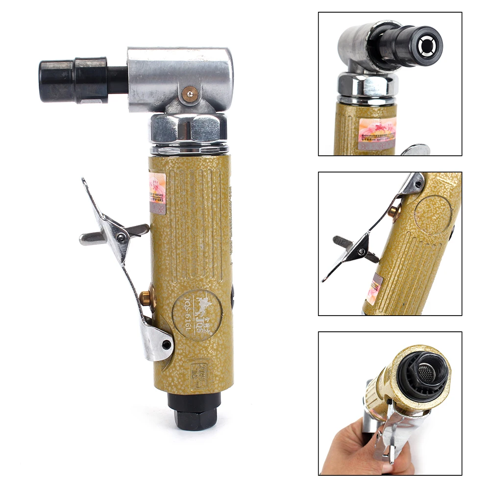 1/4'' Mini Right Air Angle Die Grinder 90 Degree Pneumatic Tool 3MM 6MM