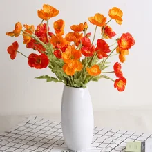 Simulating Poppy Flower, Simulating Xiaoyu Beauty, Simulating Lichun Flower Table and Living Room Wedding Flower Art beauty inflatable flower chain for wedding