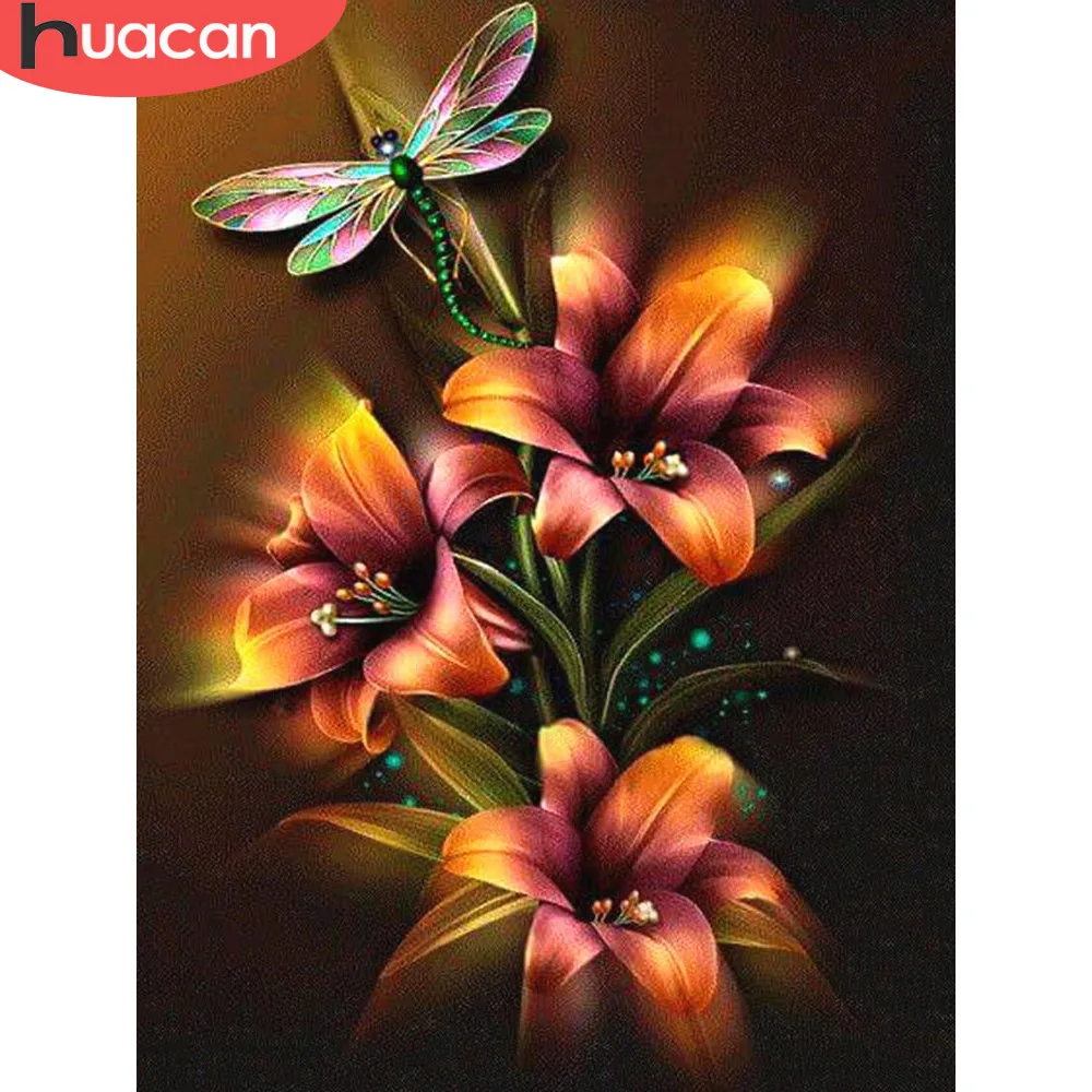 

HUACAN 5D DIY Diamond Painting Full Square Flower And Butterfly Rhinestone Pictures Embroidery Sale Diamond Mosaic Home Decor