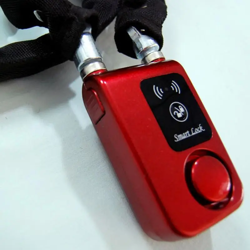

Bicycle Lock Smartphone Control Bluetooth Smart Lock Waterproof Steel Chain Alarm Anti Theft Bike Lock Bicycle Accessories #030
