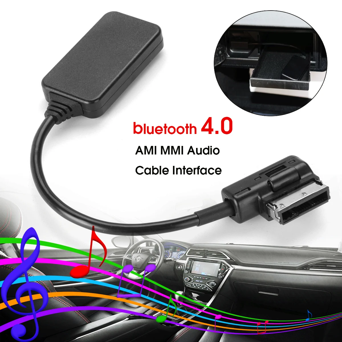 

Wireless Interface bluetooth Music Streaming Adapter For Mercedes-Benz AMI MMI Streaming Cable Adapter Wireless Audio Input
