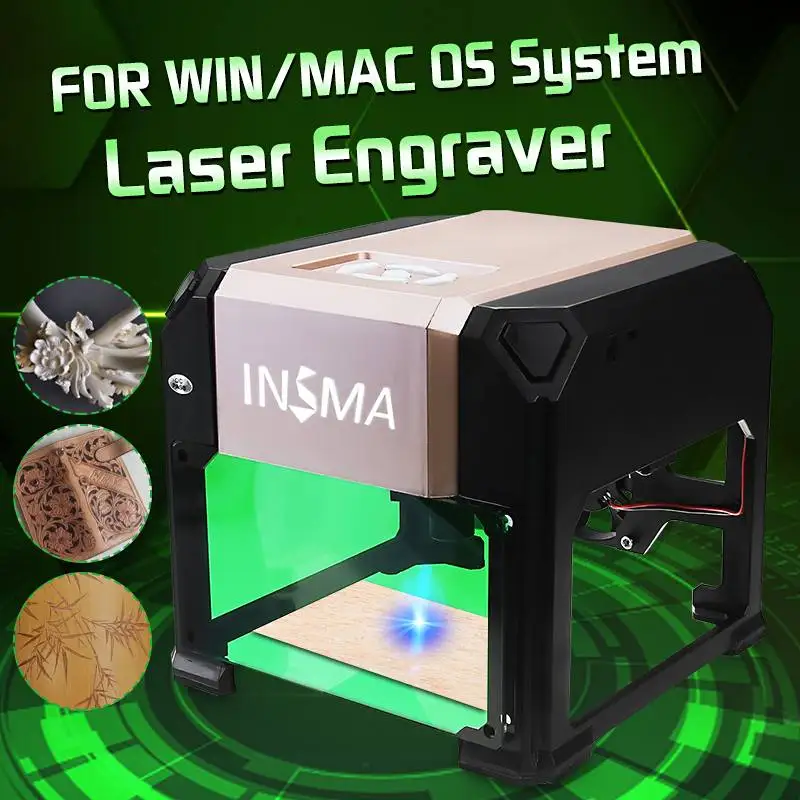 

3000 mW CNC Laser Engraving Machine USB Desktop DIY Logo Mark Printer Cutter Carving Engraver for Home Use Handicraft Wood Tools