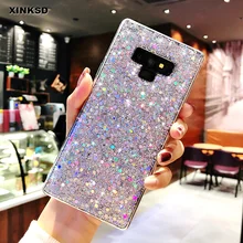 Блеск Блестящий Мягкий ТПУ чехол для samsung Galaxy A3 A5 A7 J3 J5 J7 Prime A7 A6 A8 A9 J6 S8 S9 S10 плюс S7 Note 9 8 чехол