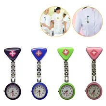 Protable Nurse Watches With Clip Red Cross Brooch Pendant Pocket Hanging Doctor Nurses Medical Quartz Watch unisex women pocket watches fashion metal fibula nurse clip on brooch pendant hanging pocket watch montre femme gift d
