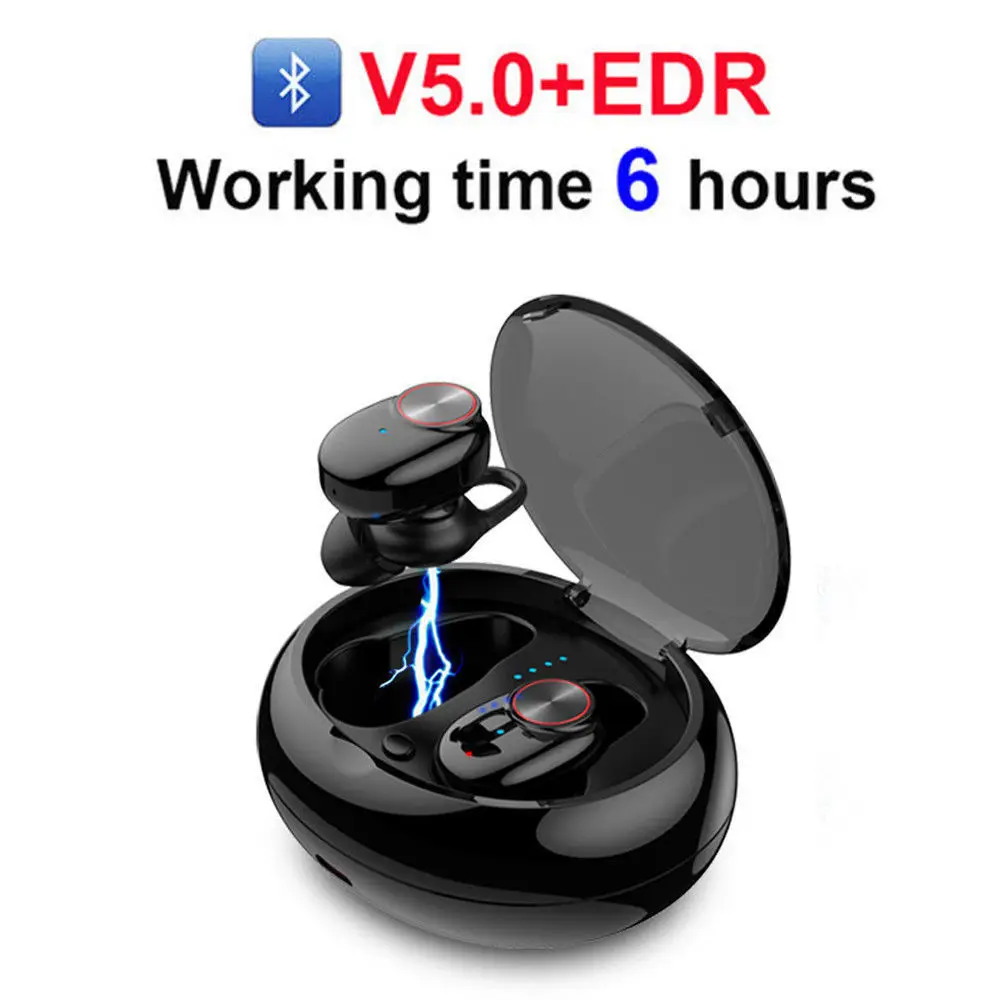 AKASO V5 TWS Bluetooth наушники с V5.0 EDR стерео звук беспроводной микрофон Спорт Sweatproof