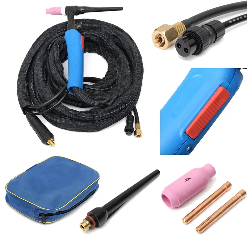 

WP-17FV 12-Foot 150Amp Tig Welding Torch Complete With Flexible & Valve Head Set Hot Sale