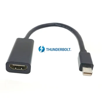 

Zihan Thunderbolt Port to HDMI Female Adapter Cable with Audio Video Black White