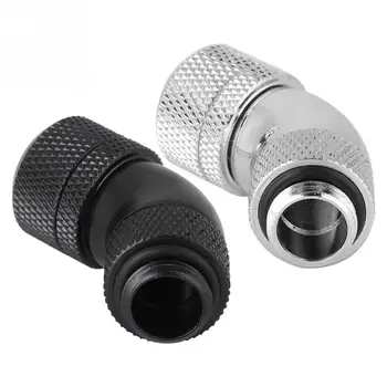 

G1/4 Thread Water Cooling System Quick Twisting Elbow 45 Degree Rotary Elbow for Hard Tube