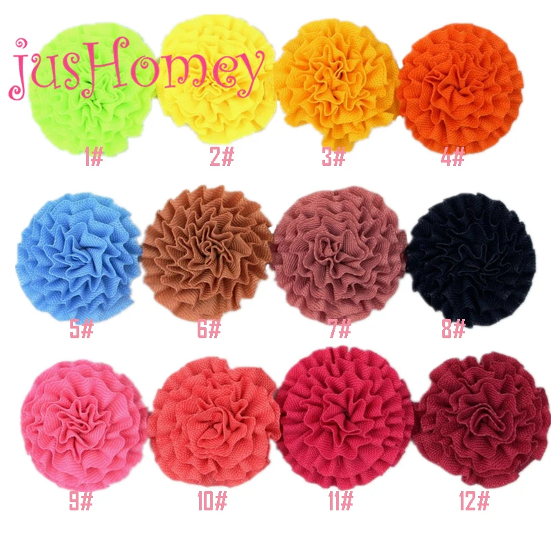 12PCS 40mm Grosgrain Ribbon Puff Flowers Handmade Carnation Mother's Day Gift for DIY Brooch Lapel Pin Hair Supply | Дом и сад