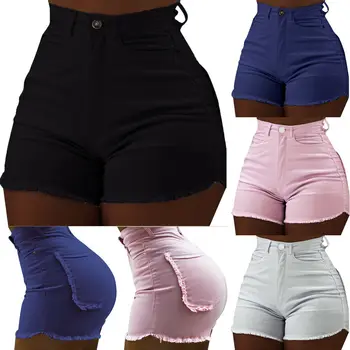 

Women High Waist Butt Lift Yoga Shorts Slim Fitness Sports Summer Hot Pants Gym