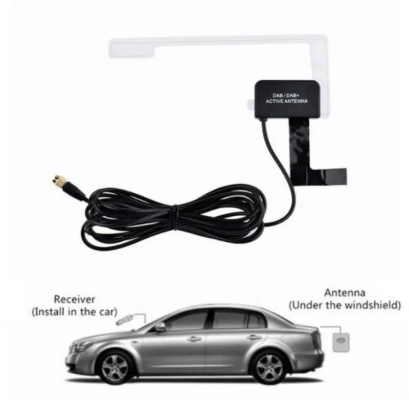 

Car Window Mount DAB Digital Radio Aerial Antenna Cable SMB For Pioneer AN-DAB1