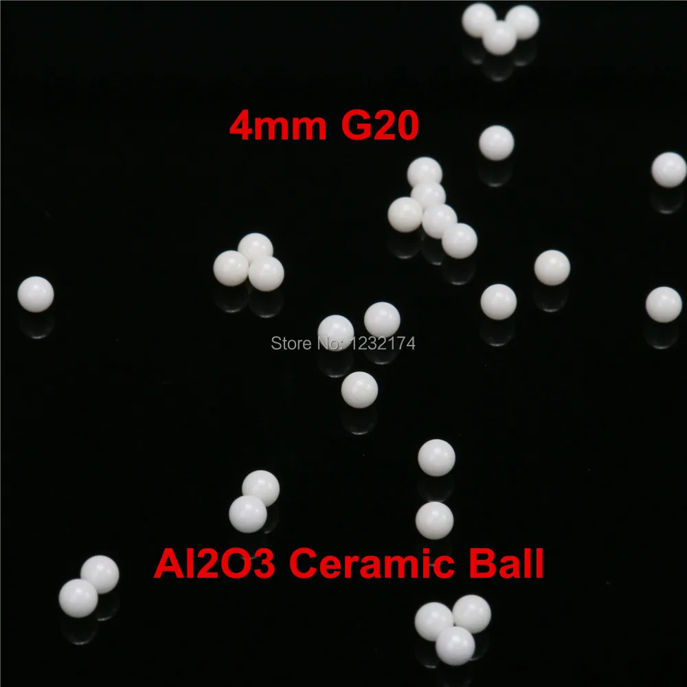 

4mm Alumina Oxide Ceramic Ball Al2O3 G20 100PCS/Lot for bearing,Pump,Valve,Flow-Meter 4mm ceramic ball 4mm Al2O3 Ball