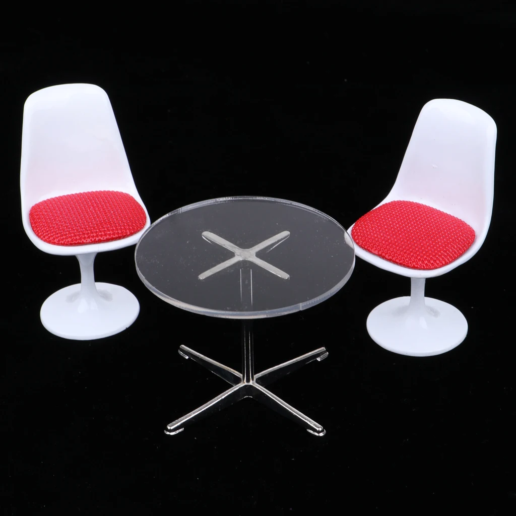 1/12 Dollhouse Miniature Furniture Tulip Chair Turning Chair &Round Coffe Table Model Accessories Kids Pretend Play Toy 1/12 Dollhouse Miniature Furniture Tulip Chair Turning Chair &Round Coffe Table Model Accessories Kids Pretend Play Toy