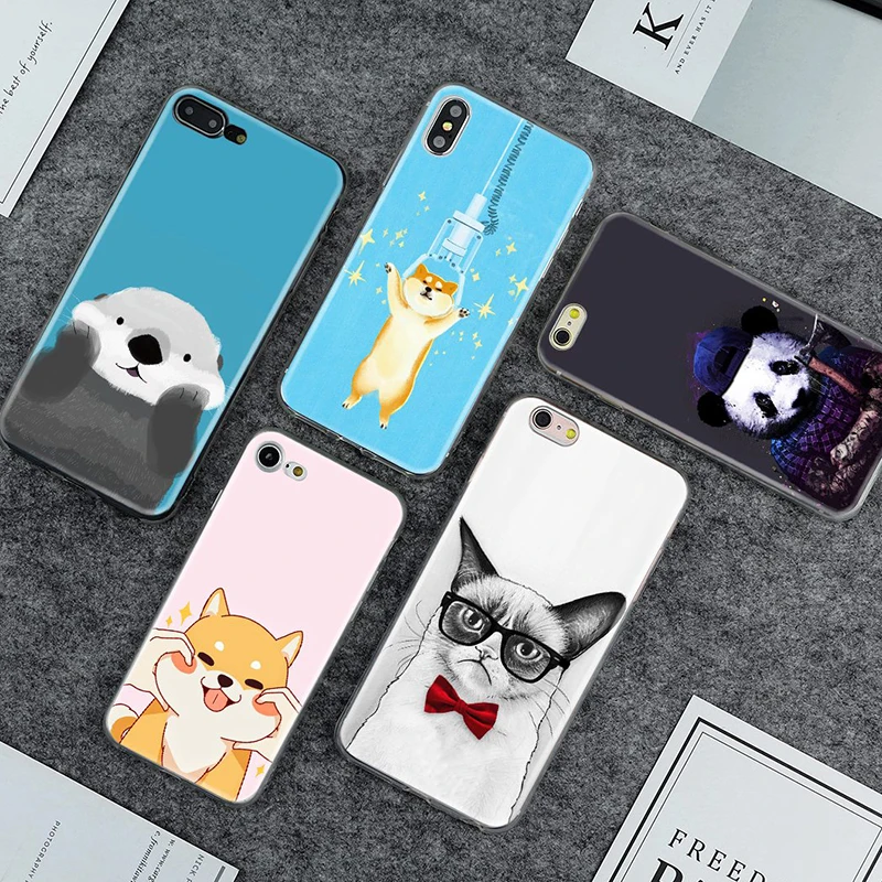 

Cartoon Series Soft Phone Case For Wiko U Feel/ Kenny/ Jerry 2/ View Prime Cute Animal Design Colorful Painted TPU Cover