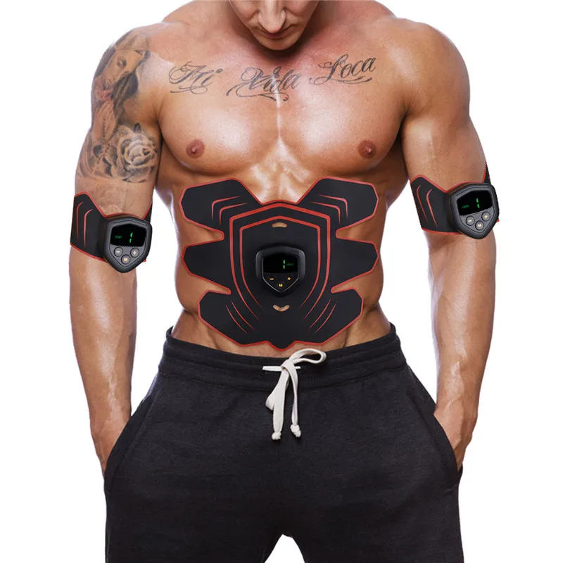 

Electric Abdominal Trainer Unisex Wireless Abs Stimulator Muscle Toner Rechargeable Muscle Stimulator Weight Loss Body Exercise
