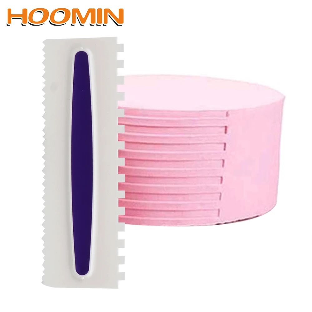  HOOMIN Plastic Edge Irregular Teeth 3 Pcs/set DIY Cream Scraper Cake Mold Fondant Cake Decorating T