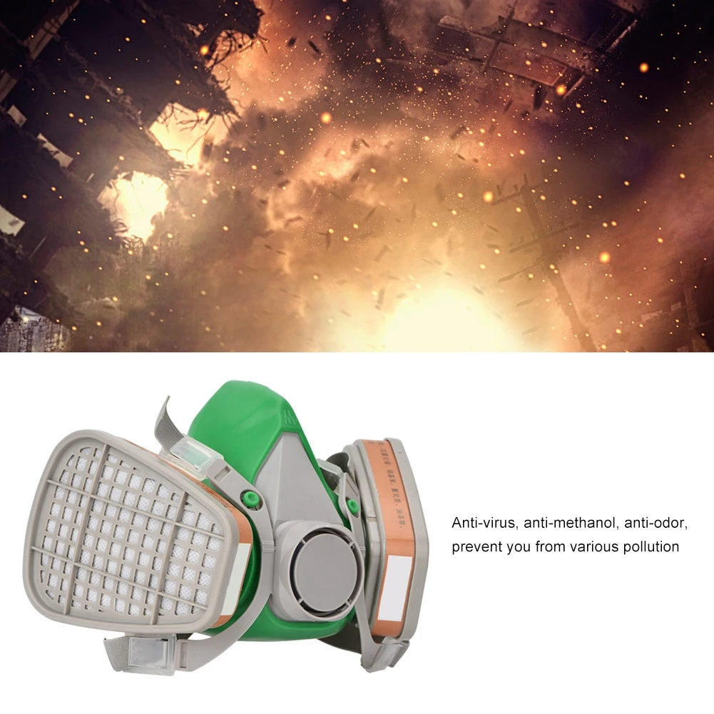

Respirator Half Gas Mask Face Shield Anti Dust Chemical Smoke Masks 2019 NEW