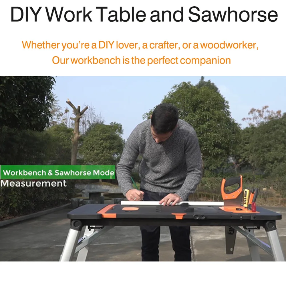  Foldable Woodworking Benches Multi-functional DIY Work Table Portable Hardware Tools Folding Luggag