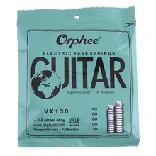 Orphee VX120/130/140 4/5/6 бас-гитары Струны для электрической бас-гитары шестиугольная углеродистая Сталь Никель сплав проволока бас-гитары аксессуары
