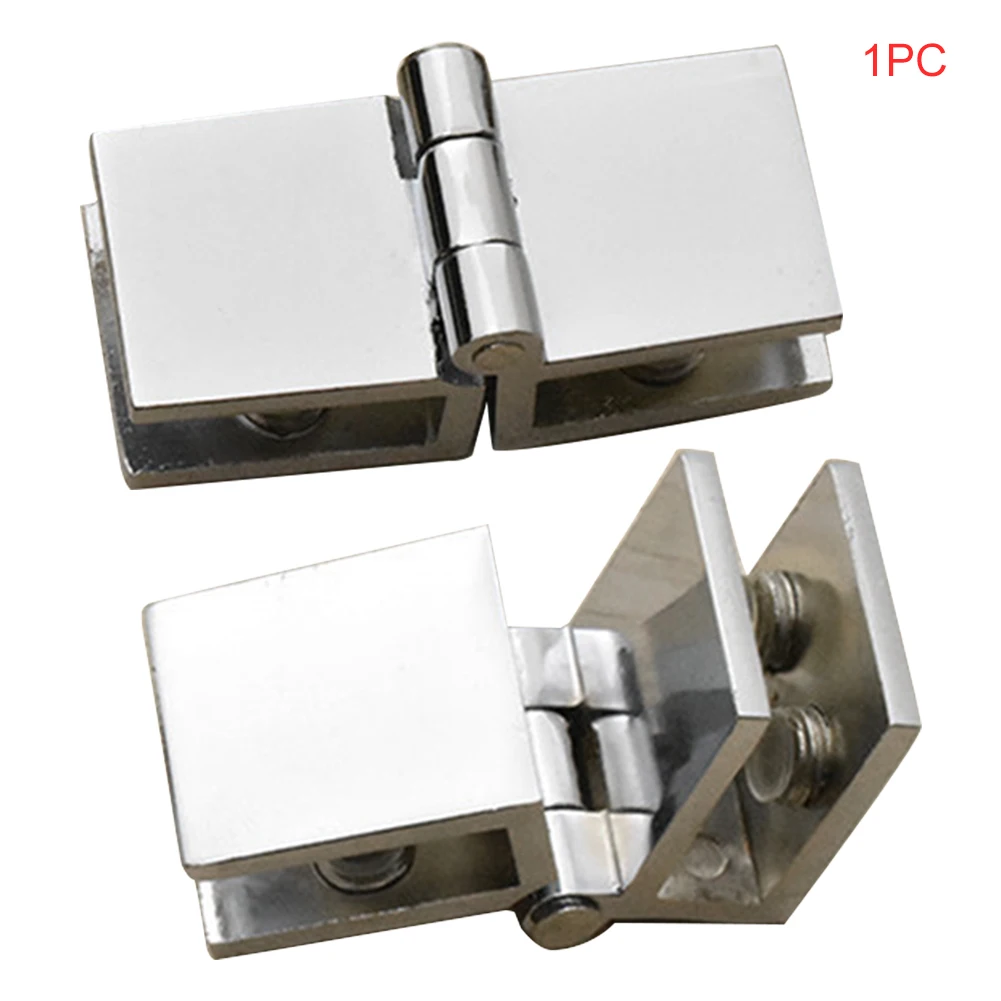 

90 180 Degree Glass Clamp Bilateral Clip Cabinet Furniture Easy Install Door Hinge Zinc Practical Home Cupboard Durable Bathroom