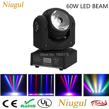 

High Brightness 60W RGBW 4IN1 LED Beam Light /DMX512 LED Display DJ Spot Lighting /60W LED Linear Beam Moving Head Stage Lights