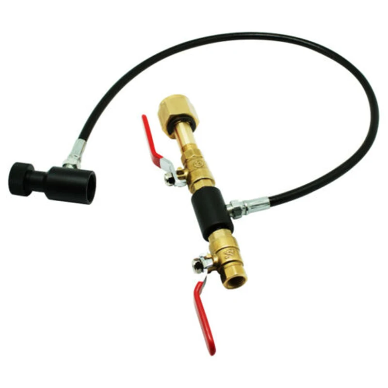 

36" SodaStream Gas Tank Cylinder Refill Soda Stream Hose Valve Adapter W21.8-14