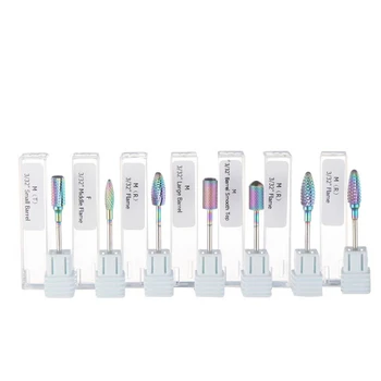 

1pc Colorful Tungsten Carbide Nail Drill Bits Electric Machine Cuticle Milling Cutter for Manicure Nail Art Accessories Beauty