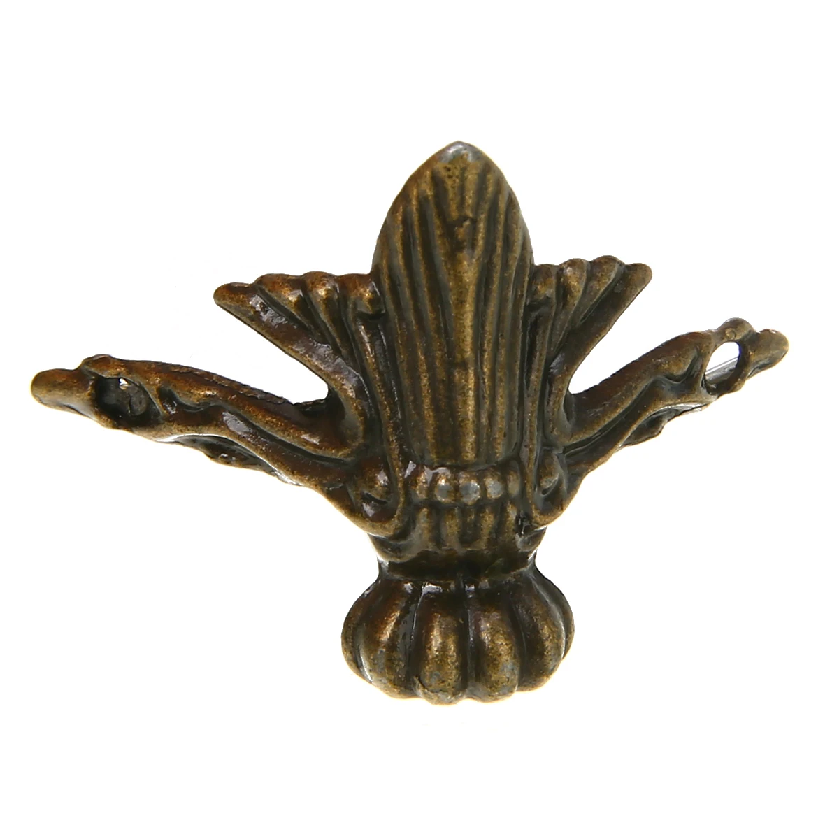 4Pcs/Set Antique Vintage Bronze Brass Feet Leg Corner Protector Jewelry Wood Case Box Decorative Furniture with 8pcs Screws