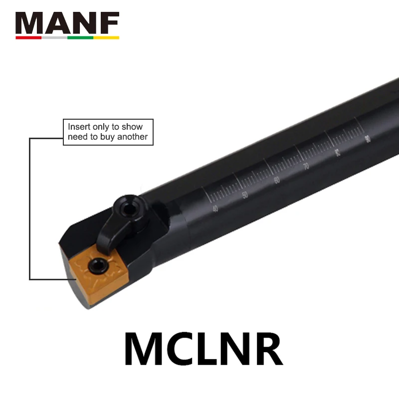 

MANF turning tool holder 20mm S25S-MCLNR12 Internal Turning CuttingToolholdersSteelCNC Lathe Cutter Bar Machining Boring Tool