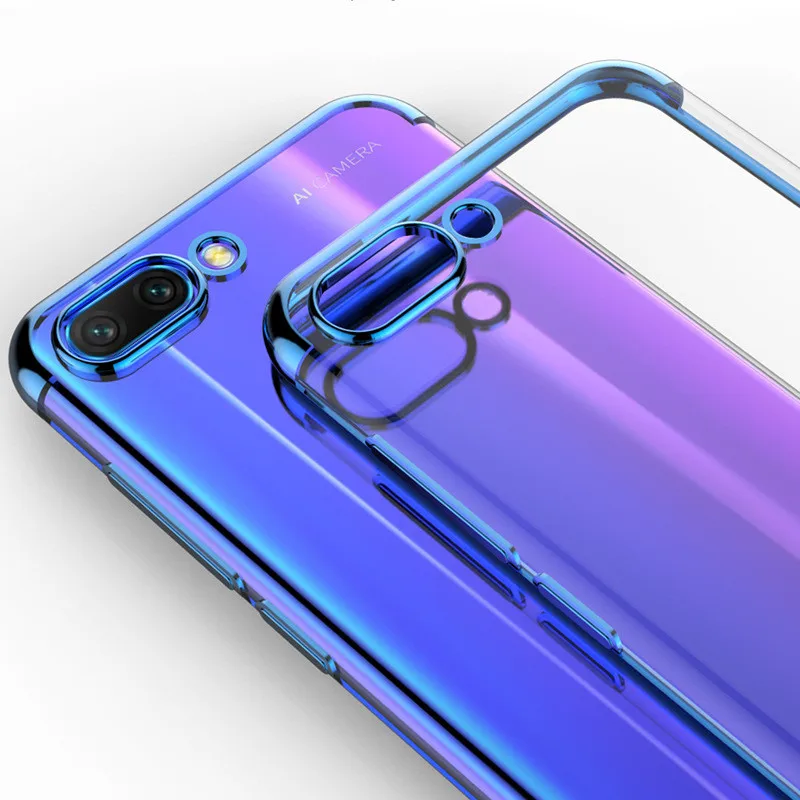 Мягкий чехол из ТПУ с прозрачным покрытием для телефона Huawei Honor 20Pro 9 10 lite 7X 8C 8X P30 P20