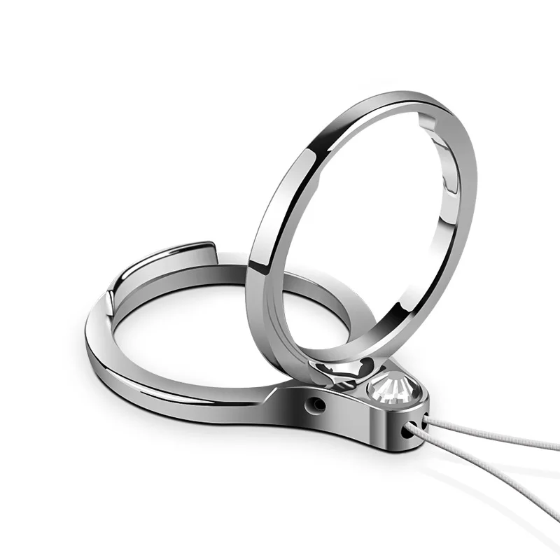 

Phones hanging Strap Phones Wrist Strap for iPhone 8 X Oneplus 3t Keys Metal Finger Ring Cellphone Holder Lanyards