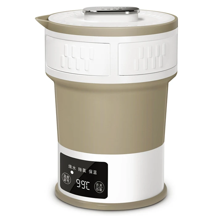 

I23 I25 Folding Compression Hidden Outdoor Travel Portable Mini Insulation Water Electric Kettle 110V-240V
