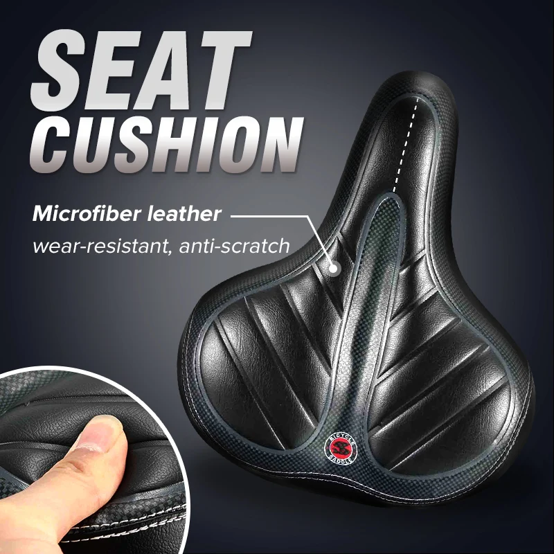 

OUTERDO Anti Scratch Durable MTB Road Mountain Bike Bicycle Seat Cushion Extra Comfort Sporty Soft Pad Saddle Seat Bicycle Parts