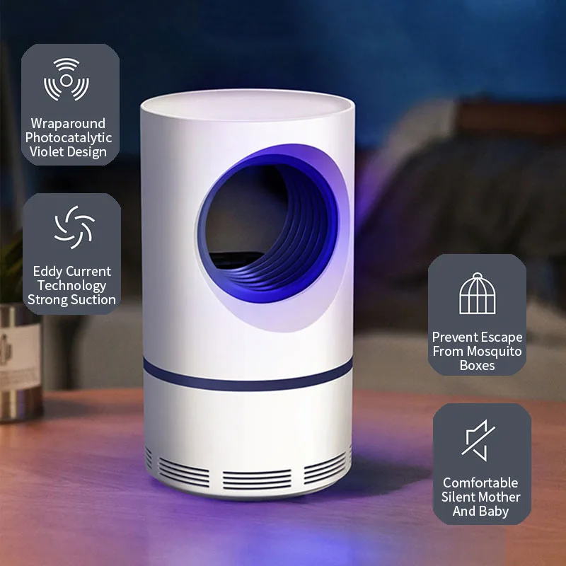 

Electric Mosquito Killer Lamps USB Power UV Night LED Trap Pest Silent Insect Killer Lamp Photocatalyst Anti-mosquito Lamp New