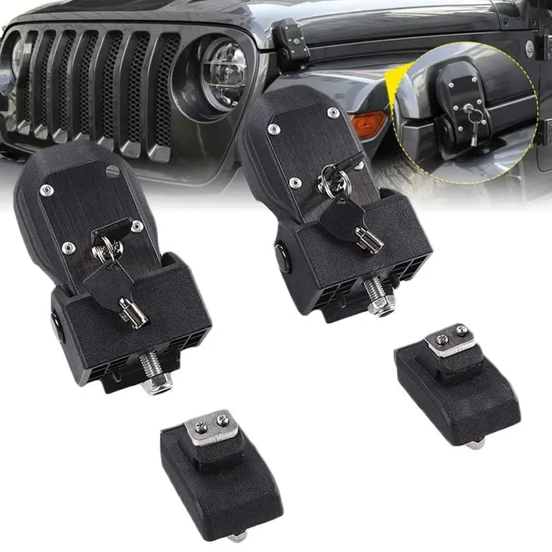 

2019 Jeep Wrangler JL OEM Original Hood Latch Locking Hood Catch with Key for 2019 Jeep Wrangler JL JLU
