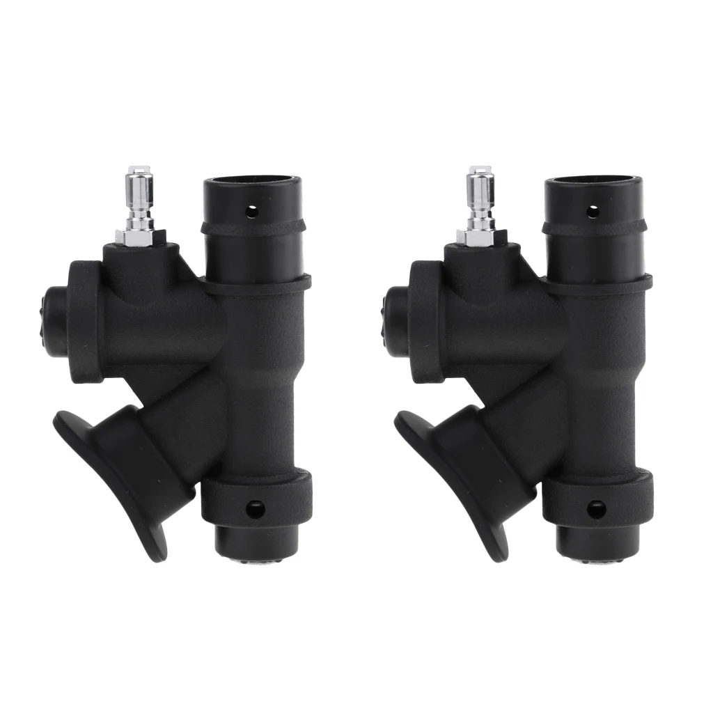 

Bulk 2 Scuba Diving BCD Power Inflator 45° Buoyancy Compensator Handle with Angled Mouthpiece for Scuba Diving