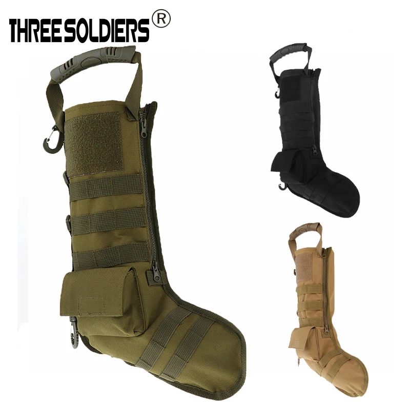 

THREE SOLDIERS Tactical Stocking Pouch with Molle Straps Military Dump Drop Pouch Christmas Storage Bag Hunting Magazine Pouches