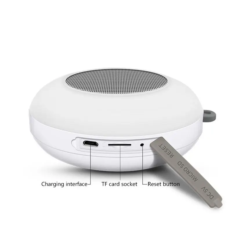 Открытый Bluetooth Душ Динамик Красочный Светодиодный светильник FM Встроенный